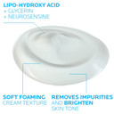 La Roche-Posay Pigmentclar Brightening Face Cleanser, Exfoliating Face Wash With Lhas, Dark Spot Remover And Skin Tone Brightening, Fragrance Free Foaming Cream Cleanser (Pack Of 1)