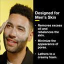 Lumin - Charcoal Face Wash Daily Detox For Men - Charcoal Cleanser, Mens Charcoal Face Wash, Men Face Wash Charcoal, Mens Face Wash Exfoliating, 100Ml, 1-Pack