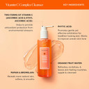 Naturium Vitamin C Complex Cleanser, Gently Exfoliating & Deeply Cleansing Foaming Face Wash Gel With Phytic Acid & Fruit Enzymes, 7.1 Oz