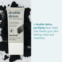 Baebody Double Detox Mud Mask Charcoal Pore Mask, Purifying Charcoal Face Mask, Women/Mens Blackhead Remover Mask, Acne Face Mask, Pore Cleansing Mask