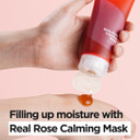 Isntree Real Rose Calming Face Mask 3.38 Fl. Oz. | Moisturizing Nourishing & Soothing 60% Damask Rose Water, Amino Acids Complex Hyaluronic Acid | Remove Dead Skin Cells Pore Build-Ups | Korean Skin C