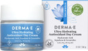 Derma E Ultra Hydrating Antioxidant Day Cream  Face Moisturizer With Hyaluronic Acid, Squalane, And Ceramides To Smooth And Nourish, Hydrating Face Moisturizer For Sensitive Skin, 2 Fl Oz