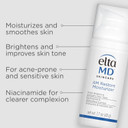 Eltamd Pm Therapy Facial Moisturizer Lotion, Night Moisturizer For Face, Restores Skin Elasticity And Moisturizes And Repairs Skin Overnight, Safe For Sensitive Skin, Oil Free Formula, 1.7 Oz Pump