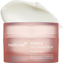 Medicube Triple Collagen Cream - Hydrating & Firming Moisturizer With Hyaluronic Acid, Premium Elastin, Shea Butter - Wrinkle Care & Boosts Elasticity - Korean Skincare, 1.69 Oz
