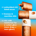E.L.F. Skin Bronzing Drops, Liquid Bronzer For Face & Skin, Creates A Sun-Kissed Glow, Infused With Vitamin E, Vegan & Cruelty-Free, Rose Gold