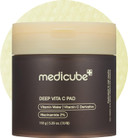 Medicube Deep Vita C Facial Pads, Vitamin C Toner Pads For Uneven Skin Tone, 500,000Ppm Of Vitamin Water & 3 Types Of Vitamin, Hydrating & Resurfacing (70 Sheets)
