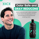 Kick Mens Conditioner - Tea Tree And Peppermint For Hair Loss - Proven High Performance Pro-Nourishing Mens Natural Anti Dandruff Treatment - 17Oz