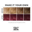 L'Oreal Paris Colorista Semi Permanent Hair Color For Brunettes, Color Depositing Hair Mask Formula, Maroon