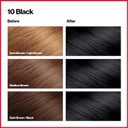 Revlon Colorsilk Beautiful Color Permanent Hair Color, Long-Lasting High-Definition Color, Shine & Silky Softness With 100% Gray Coverage, Ammonia Free, 10 Black, 3 Pack