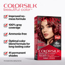 Revlon Colorsilk Beautiful Color Permanent Hair Color, Long-Lasting High-Definition Color, Shine & Silky Softness With 100% Gray Coverage, Ammonia Free, 42 Medium Auburn, 3 Pack