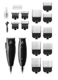 Andis 24810 Professional Pivotpro And Speedmaster Hair Clipper And Beard Trimmer Pivotmotor Set, Black