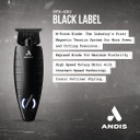 Andis Gtx-Exo Black Label Special Edition, Professional Lithium-Ion Electric Beard & Hair Trimmer, M-Force Technology, Cordless, Included Charging Stand, Black