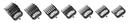Andis 33640 Bg-Series Premium Metal Clip Comb Set - Provides Sharp Cutting Blades With Long-Lasting Performance, Available In 7 Different Sizes  Black
