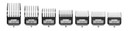 Andis 33640 Bg-Series Premium Metal Clip Comb Set - Provides Sharp Cutting Blades With Long-Lasting Performance, Available In 7 Different Sizes  Black