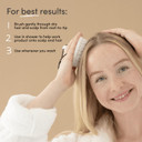 Jupiter Exfoliator Brush For Removing Dandruff & Build-Up - Detangling Scrubber For Wet Or Dry Hair - Supports Circulation & Growth - Vegan- For All Hair Types - Black