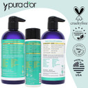 Pura D'Or Sleek & Smooth Cream (8Oz) Anti-Frizz Formula For Easy-To-Comb, Detangled, And Moisturized Hair, Softening & Strengthening With Organic Aloe Vera, Cedarwood Oil & Lemongrass Oil