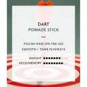 R+Co Dart Pomade Stick | Long Lasting Texture + Shapes, Tames Flyaways | Vegan + Cruelty-Free | 0.5 Fl Oz