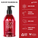 Sexyhair Big Blow Dry Volumizing Gel | Added Volume With Hold | Up To 72 Hours Of Humidity Resistance | All Hair Types Sexyhair Big Blow Dry Volumizing Gel | Added Volume With Hold | Up To 72 Hours Of Humidity Resistance | All Hair Types