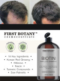 First Botany Cosmeceuticals, Hair Regrowth And Anti Hair Loss Shampoo 16 Fl Oz, With Dht Blockers- Daily Hydrating, Detoxifying, Volumizing Shampoo For Men And Women