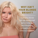 Just Nutritive Shampoo For Blonde Natural & Color-Treated Hair, Neutralize Brassy Tones, No Purple Or Blue Shampoo, Paraben Free, Phthalate Free, Silicone Free, 8 Oz. Bottle