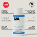 K18 Damage Shield Protective Shampoo, Reduces Frizziness & Tangles, Maintains Hair Health, 8.5 Fl Oz