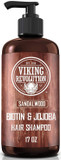Viking Revolution Sandalwood Shampoo And Conditioner Set With Biotin And Jojoba Oil - Natural Hair Shampoo And Hair Conditioner For Men With Vitamin B5 (17 Oz)