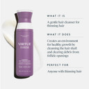 Virtue Flourish Sulfate Free Shampoo For Thinning Hair, Volumizing Hair Growth Product, Detoxifies And Repairs, Color Safe