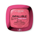 L'Oreal Paris Infallible Up To 24H Fresh Wear Soft Matte Blush, Blendable, Long-Lasting And Waterproof Cheek Make Up, Confident Pink 10, 0.31 Oz