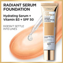 L'Oreal Paris Age Perfect Radiant Serum Foundation With Spf 50, Cream Beige, 1 Ounce