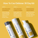 Bosdefense Nourishing Shampoo, Conditioner, And Kit For Light Thinning Hair, Hair Thickening Formula, Color Safe, Starter Set And Multiple Sizes