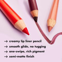 E.L.F. Cream Glide Lip Liner, Highly-Pigmented Pencil For Shaping & Sculpting Lips, Semi-Matte Finish, Vegan & Cruelty-Free, Plum & Get It