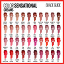 Maybelline Color Sensational Lipstick, Lip Makeup, Cream Finish, Hydrating Lipstick, Crazy For Coffee, Nude Pink ,1 Count