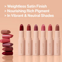 Wet N Wild Mega Last Rich Satin Lip Color, Rich Creamy Color With Satin Finish, Infused With Vitamin E & Moisturizing Argan Oil, Lightweight, Silky-Smooth, Vegan & Cruelty-Free - Hush Lil' Beige