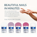 Deenti Pink & White Acrylic Nail Powder Set, Medium Pink + Bright White, 4Oz Each, Professional Nail Powder For Manicure, Nail Art, Fake Nails, Nail Carving And Extensions