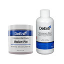 Deenti Nail Powder And Liquid Monomer Set - 4Oz Medium Pink Acrylic Nail Powder Dip For Nails + 4Oz Nomma Plus Professional Liquid Monomer