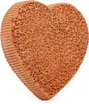 Scrubbies Pumice Stone For Feet Lasts 5+ Years Foot Exfoliator Scrubber Callus Remover Made Of Natural Terra-Cotta (Heart)