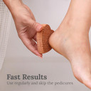Scrubbies Pumice Stone For Feet Lasts 5+ Years Foot Exfoliator Scrubber Callus Remover Made Of Natural Terra-Cotta (Heart)