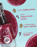 Sally Hansen Miracle Gelã¢Â, Holiday Whisk You A Merry Xmas, Long Lasting, Gel-Like Formula, No Uv Lamp Needed, White Glitter Nail Polish