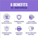 Listerine Total Care Anticavity Fluoride Mouthwash, 6 Benefits In 1 Oral Rinse Helps Kill 99% Of Bad Breath Germs, Prevents Cavities, Strengthens Teeth, Ada-Accepted, Fresh Mint, 1 L