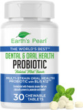 Earth'S Pearl Dental Probiotic With Blis K12 - Oral Probiotics For Oral Health With Mint Flavor - 30-Day Supply Of Dental Probiotics For Bad Breath And Dental Health - Children And Adult Oral Care Earth'S Pearl Dental Probiotic With Blis K12 - Oral Probiotics For Oral Health With Mint Flavor - 30-Day Supply Of Dental Probiotics For Bad Breath And Dental Health - Children And Adult Oral Care