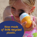 Solar Buddies Refillable Roll On Sponge Applicator For Kids, Adults, Families, Travel Size Holds 100Ml Travel Friendly For Sunscreen, Suncream And Lotions (Blue)