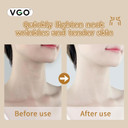 Vgo Tightening Face And Neck Collagen Cream - Antioxidants Correction And Soothe The Skin, Tighten Skin, With Hyaluronic Acid, Retinol, Peptides, Vitamin C, Niacinamide  Vegan, 4.23 Oz