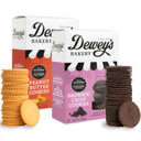 Dewey'S Bakery Peanut Butter & Brownie Crisp Moravian Style Thin Cookies Duo Pack | No Artificial Flavors, Synthetic Colors Or Preservatives | Baked In Small Batches | 9Oz (Pack Of 2)