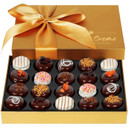Hazel & Creme Gold Cookie Gift Box - Chocolate Box 20 - Gourmet Food Gift - Mothers Day, Birthdays, Anniversary, Corporate, Holiday Gifting