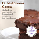 Nunaturals Organic Cocoa Powder, Premium Dutch-Process For Drinking And Baking, 5Lb