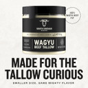South Chicago Packing Wagyu Beef Tallow, 11.5 Oz Glass Jar, Perfect For Searing, Sauteing, Cooking, Pan Frying, Keto Friendly, Paleo Friendly, Pantry Staple