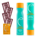 Malibu C Hydrate Color Wellness Collection - Moisturizing Color Safe Shampoo & Hydrating Hair Remedy - Formulated To Preserve + Protect Hair Color