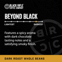 Black Rifle Coffee Company Beyond Black, Dark Roast Whole Coffee Beans, 12 Oz Bag
