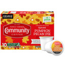 Community Coffee Spiced Pumpkin Pecan Pie Flavored 10 Count Coffee Pods, Medium Roast Compatible With Keurig 2.0 K-Cup Brewers, 10 Count (Pack Of 1)