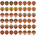 Crazy Cups Flavored Coffee Pods Variety Pack - Coffee Flavors And Chocolate Coffee Flavors For The Keurig K Cups Machine, Recyclable Single Serve Cups, 48 Count